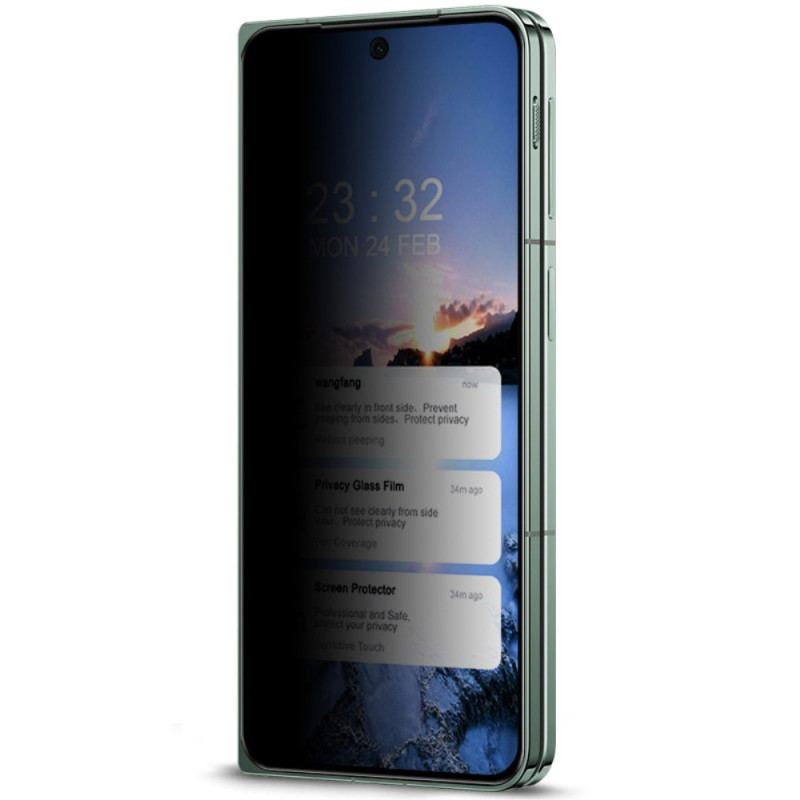 Protection en Verre Trempé Anti-Espion pour Écran Avant Oppo Find N3 / OnePlus Open IMAK