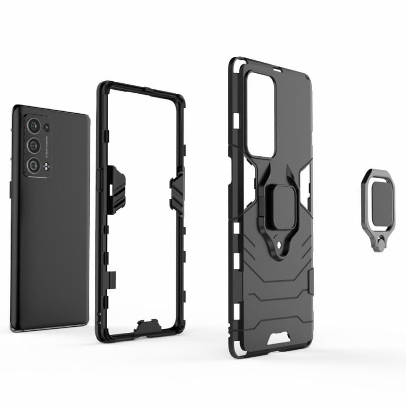 Coque Oppo Reno 6 Pro 5G Anneau-Support Pivotant