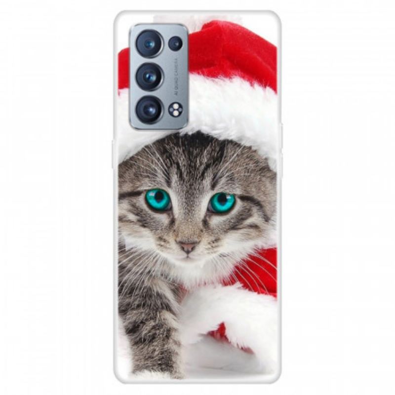 Coque Oppo Reno 6 Pro 5G Chaton Noël