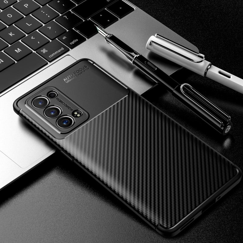 Coque Oppo Reno 6 Pro 5G Flexible Fibre de Carbone