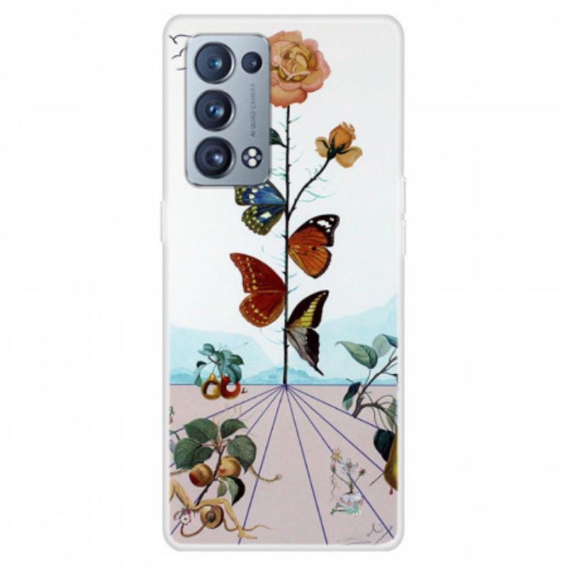Coque Oppo Reno 6 Pro 5G Papillons de la Nature