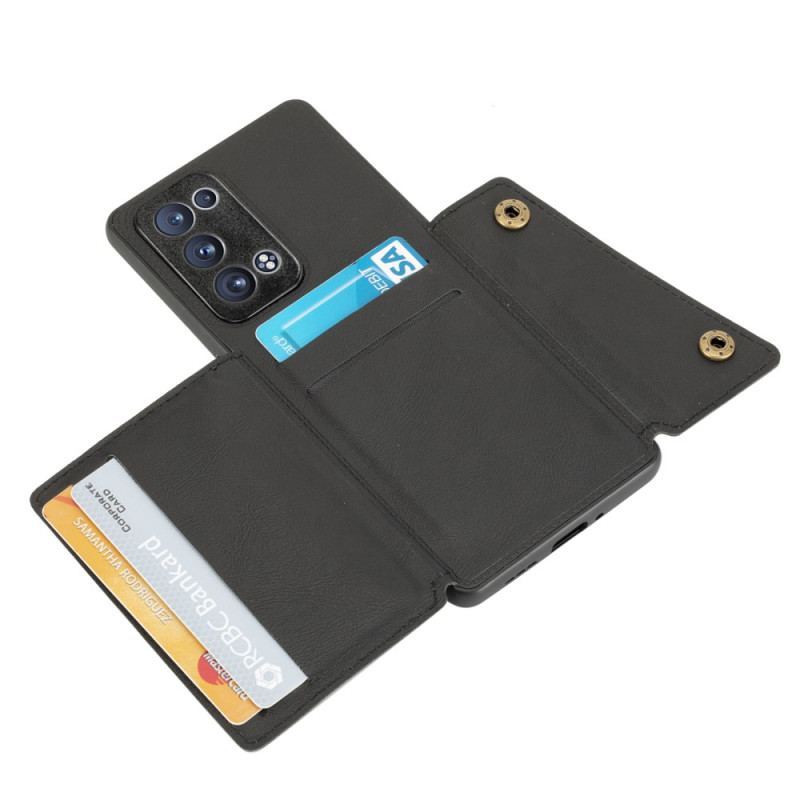 Coque Oppo Reno 6 Pro 5G Porte-Cartes Dépliant