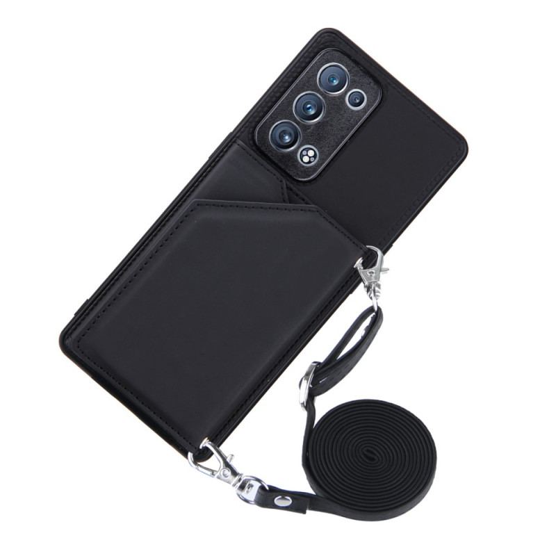 Coque Oppo Reno 6 Pro 5G Porte-cartes et Bandoulière