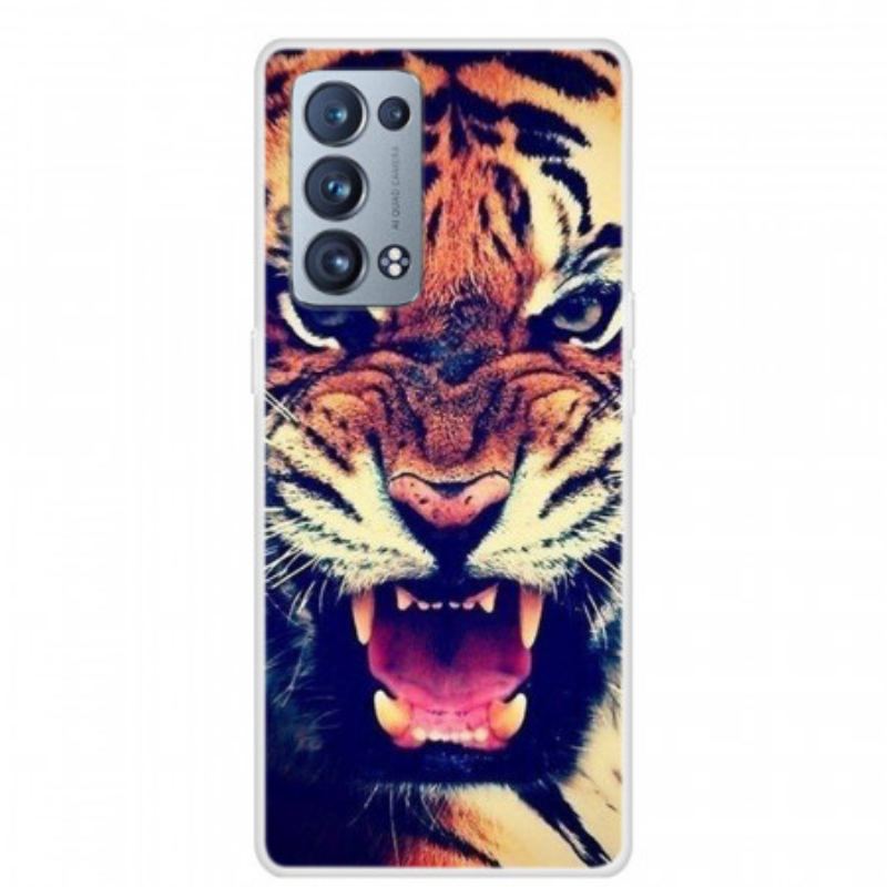 Coque Oppo Reno 6 Pro 5G Tigre de Face