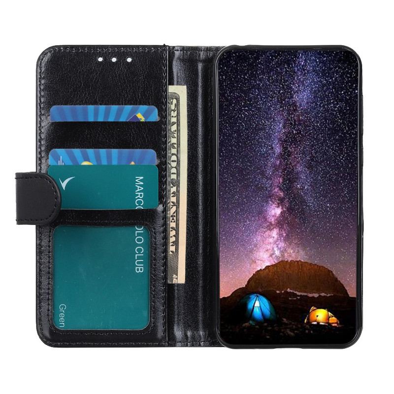 Housse Oppo Reno 6 Pro 5G Classique Simili Cuir Vernis