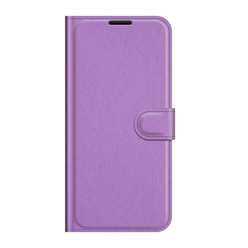 Housse Oppo Reno 6 Pro 5G Classique Texture Litchi