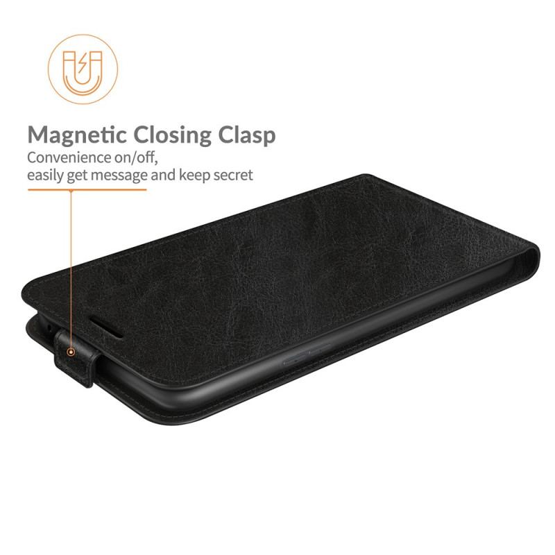Housse Oppo Reno 6 Pro 5G Classique Texture Litchi Fermeture Verticale
