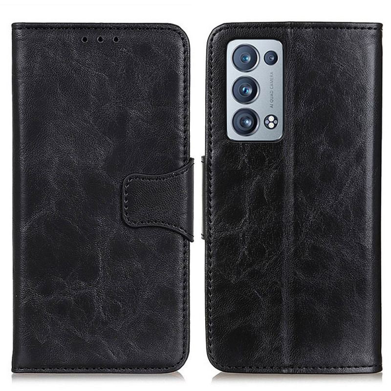 Housse Oppo Reno 6 pro 5G Fermoir Réversible Vernis