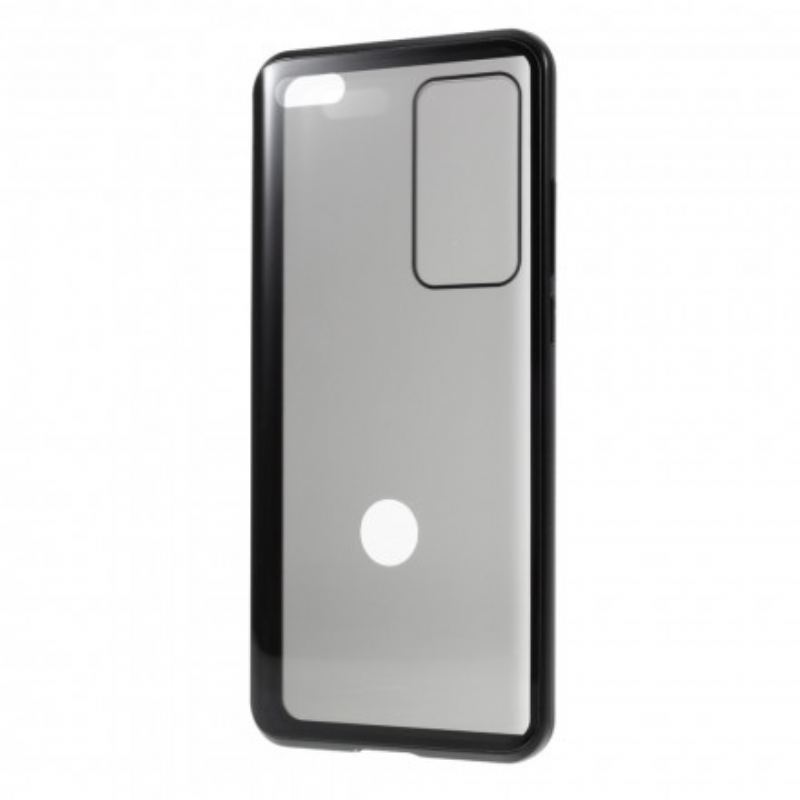 Coque Huawei P40 Pro Rebords Métal et Double Verre Trempé