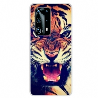 Coque Huawei P40 Pro Tigre de Face