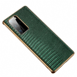 Coque Huawei P40 Pro Véritable Cuir Texture Lézard