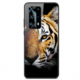 Coque Huawei P40 Pro Verre Trempé Tigre Réaliste