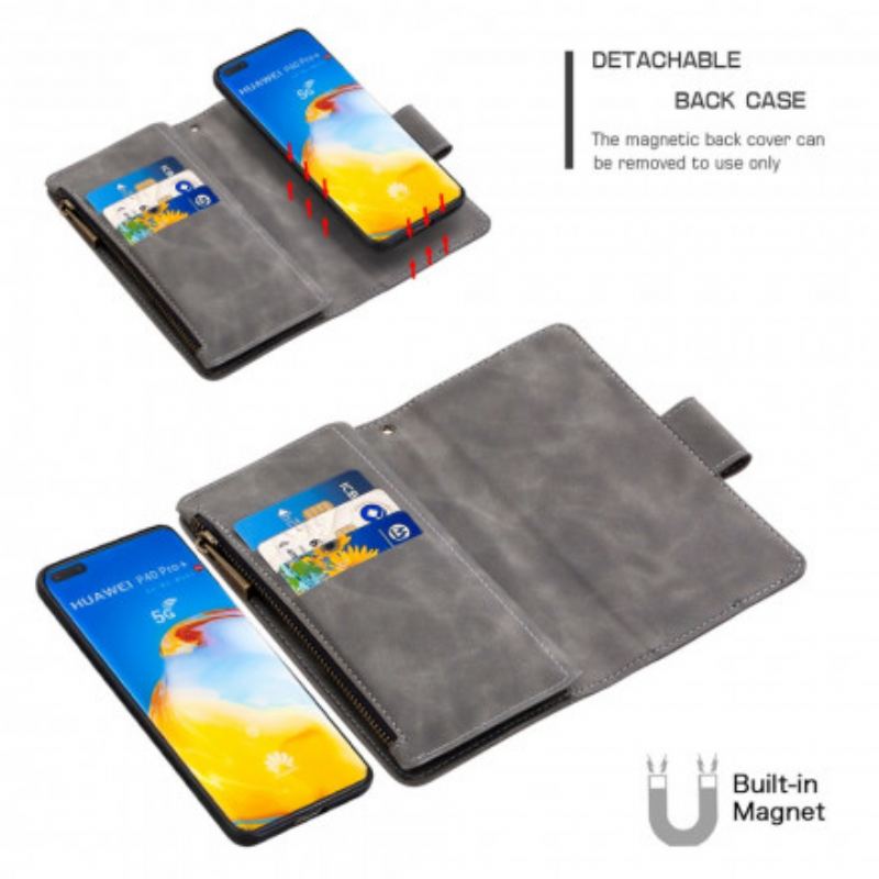 Housse Huawei P40 Pro Coque Détachable Zippée