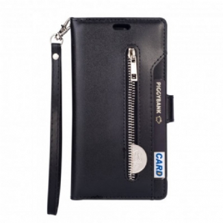 Housse Huawei P40 Pro Porte-Monnaie avec Lanière