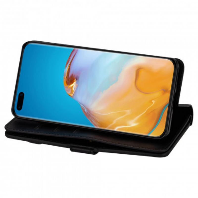 Housse Huawei P40 Pro Porte-Monnaie avec Lanière