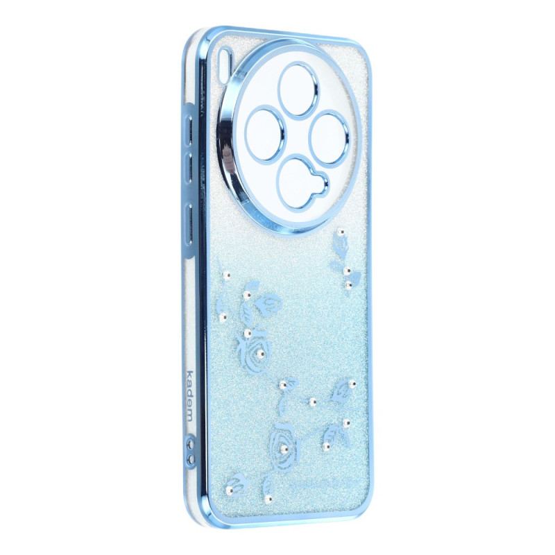 Coque Vivo X300 Fleurs et Srass KADEM