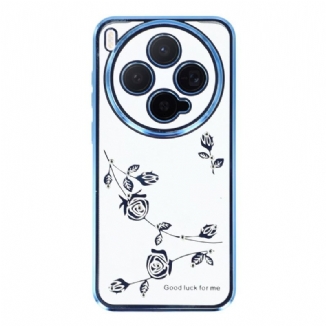 Coque Vivo X300 Strass et Design Floral KADEM