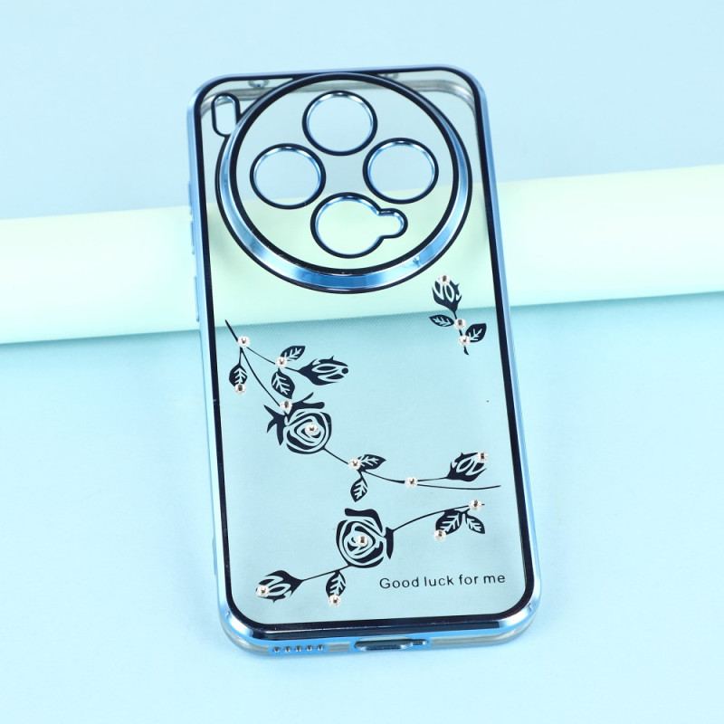 Coque Vivo X300 Strass et Design Floral KADEM