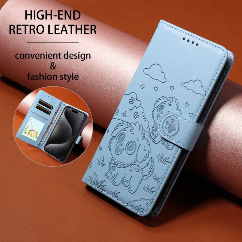 Housse Vivo X300 Protection RFID Gravure Chien