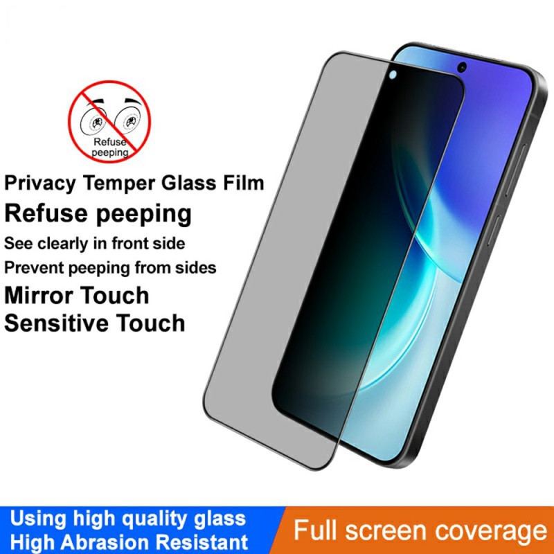 Protection en Verre Trempé Anti-Espion pour Vivo X300 IMAK (compatible déverrouillage par empreinte)