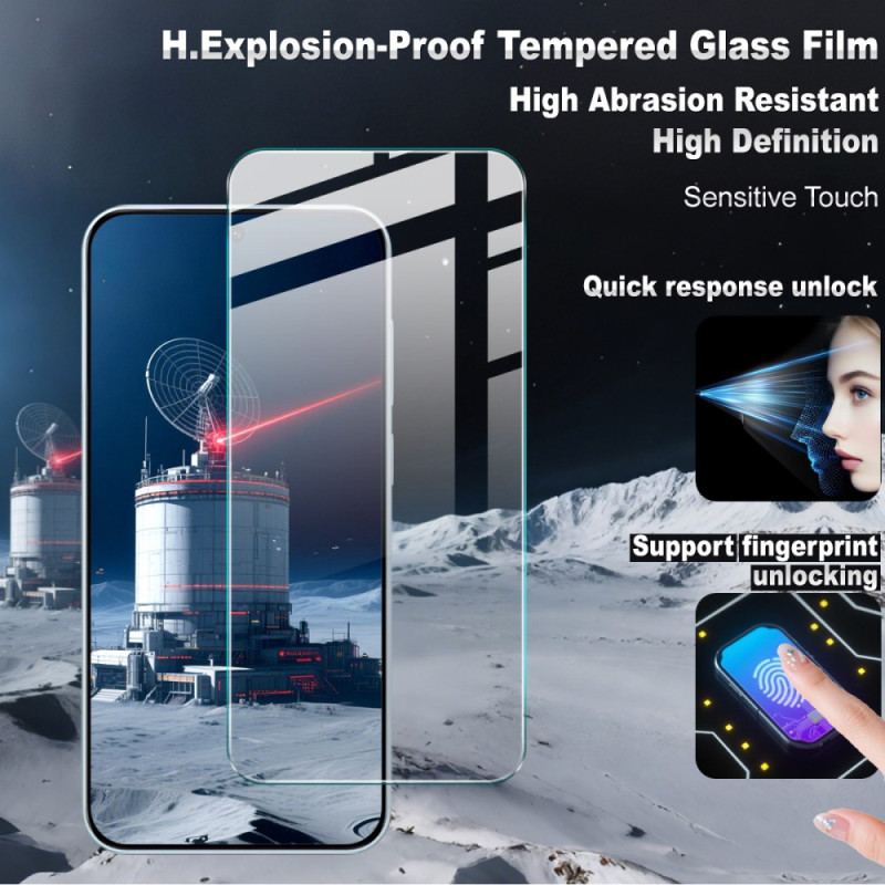 Protection en Verre Trempé en Verre Trempé pour Vivo X300 IMAK (Déverrouillage par empreinte digitale)