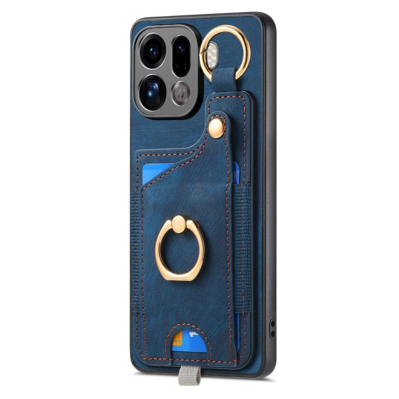 Coque Oppo Find X9 Pro 5G Porte-Cartes et Anneau-Support