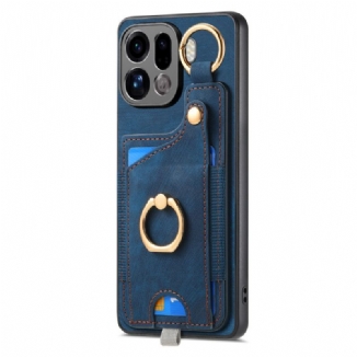 Coque Oppo Find X9 Pro 5G Porte-Cartes et Anneau-Support