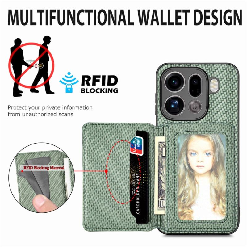 Coque Oppo Find X9 Pro 5G Porte-Cartes et Protection RFID