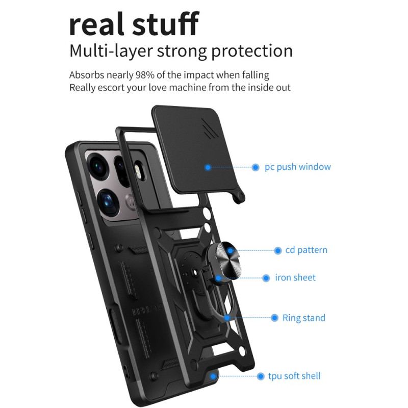 Coque Oppo Find X9 Pro 5G Protection Caméra Coulissante et Support