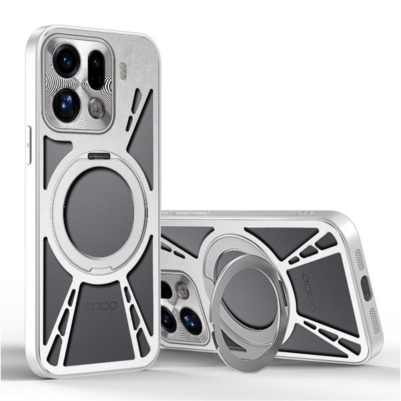 Coque Oppo Find X9 Pro 5G Support Magnétique Rotatif et Dissipation Thermique
