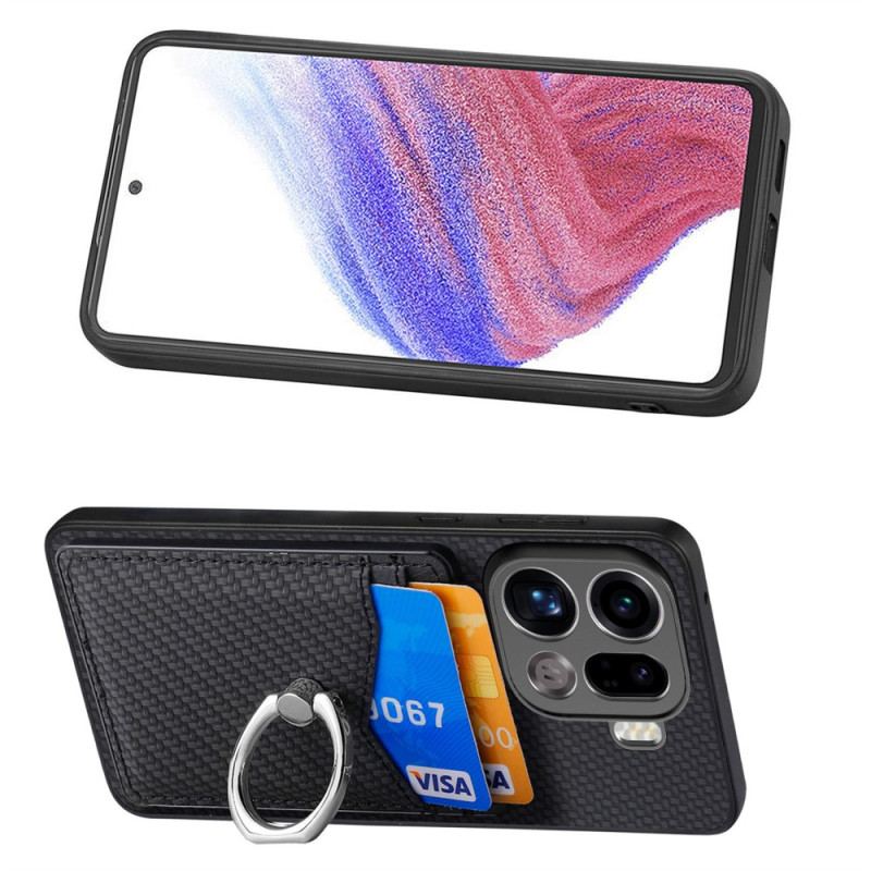Coque Oppo Find X9 Pro Anneau-Support et Porte-Cartes