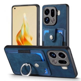 Coque Oppo Find X9 Pro Porte-Cartes et Anneau