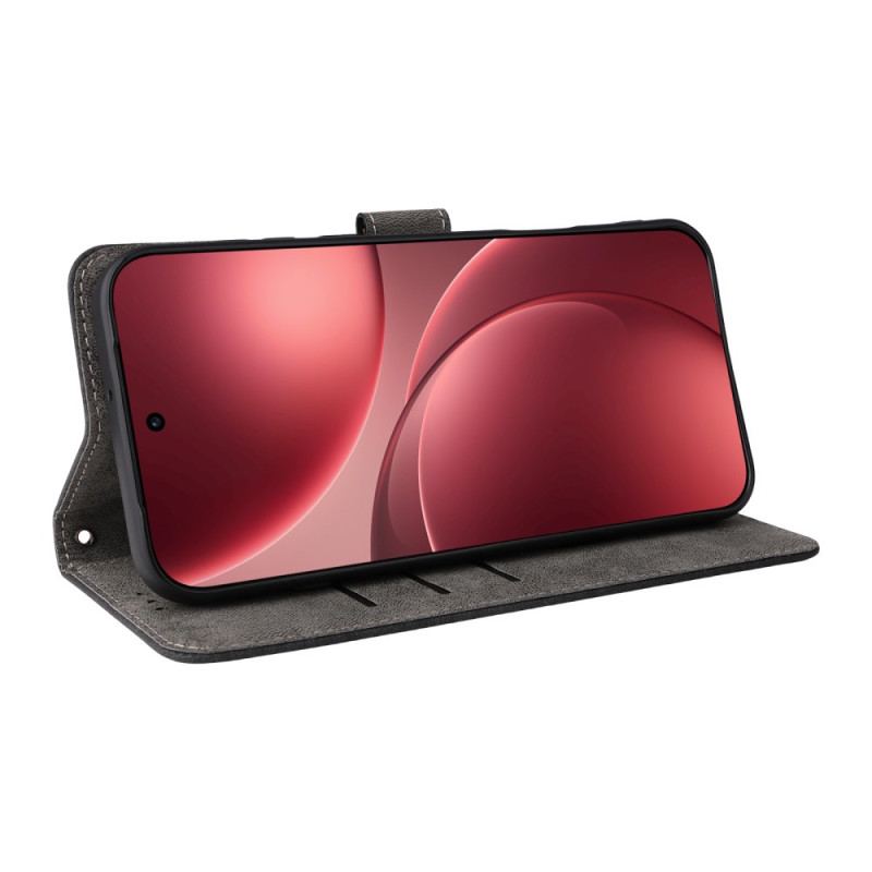 Housse Oppo Find X9 Pro 5G Effet Daim à Lanière