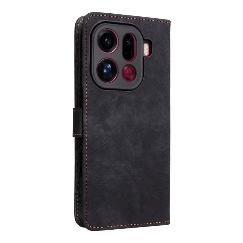 Housse Oppo Find X9 Pro 5G Effet Daim à Lanière