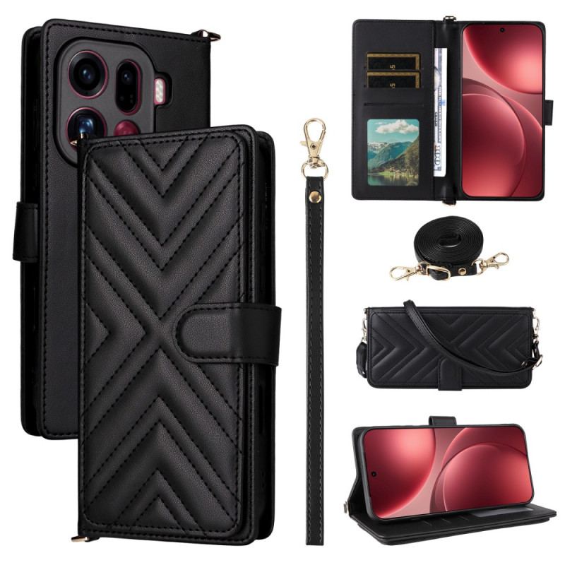 Housse Oppo Find X9 Pro 5G Matelassée avec Sangles