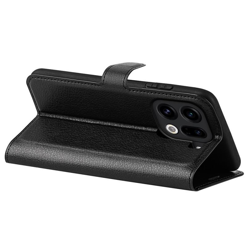 Housse Oppo Find X9 Pro 5G Simili Cuir Litchi