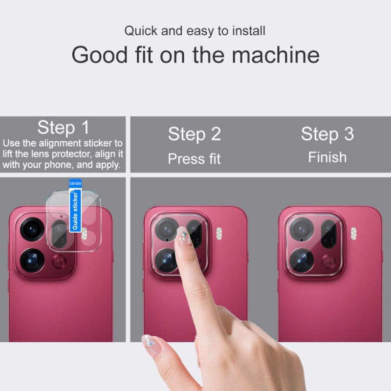 Lentille de Protection en Verre Trempé pour Oppo Find X9 Pro 5G