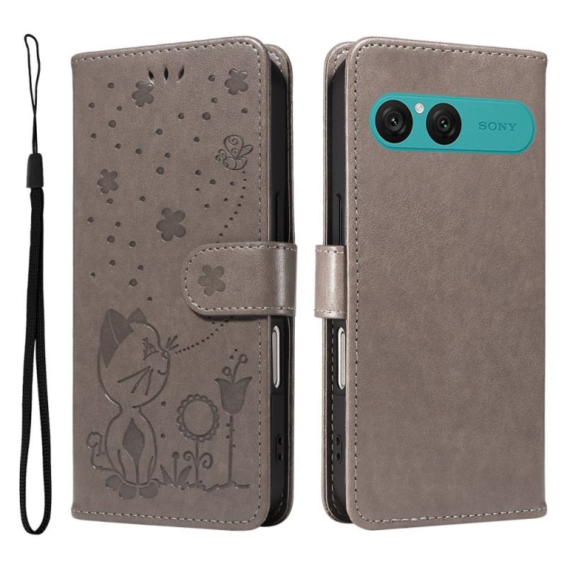 Housse Sony Xperia 10 VII Chat et Abeille