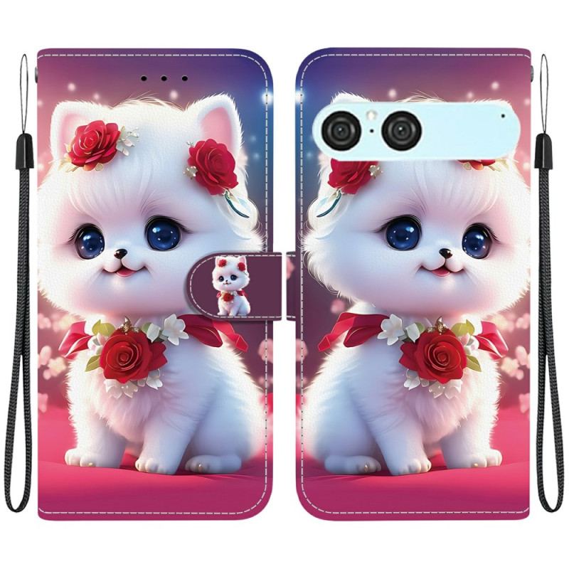 Housse Sony Xperia 10 VII Chat et Roses