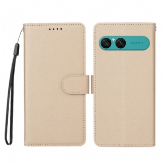 Housse Sony Xperia 10 VII Effet Cuir et Blocage RFID