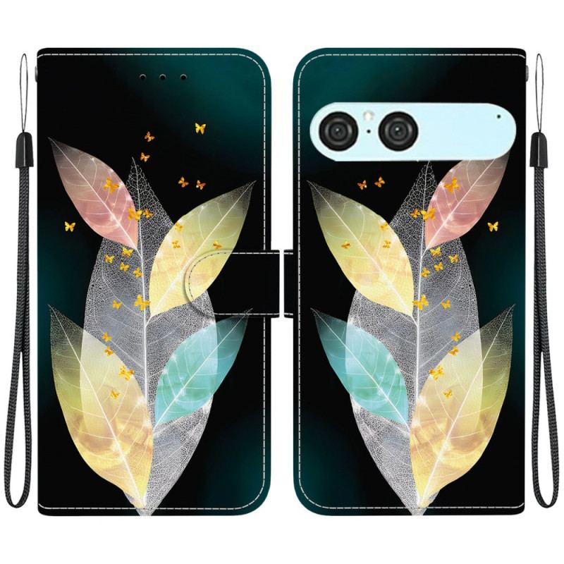 Housse Sony Xperia 10 VII Feuilles Colorées