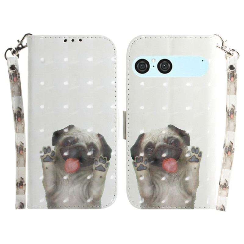 Housse Sony Xperia 10 VII Motif Carlin à Lanière