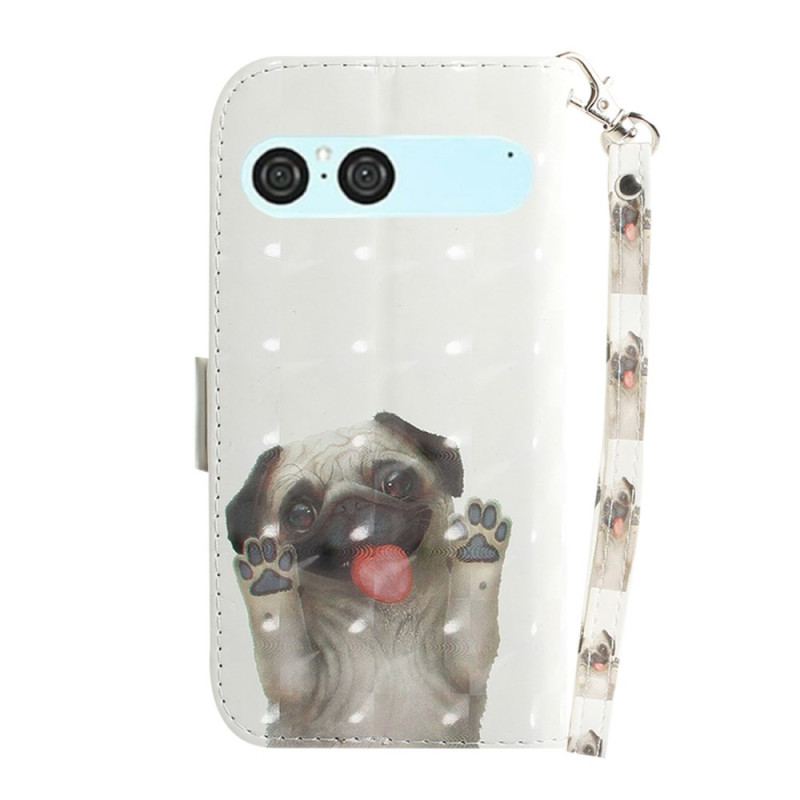 Housse Sony Xperia 10 VII Motif Carlin à Lanière