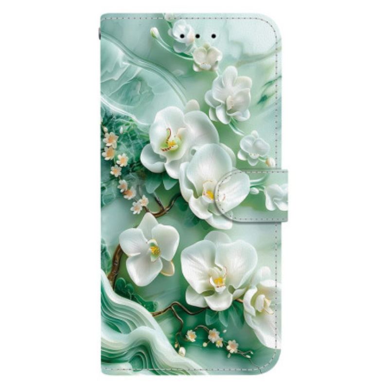 Housse Sony Xperia 10 VII Motif Floral Blanc