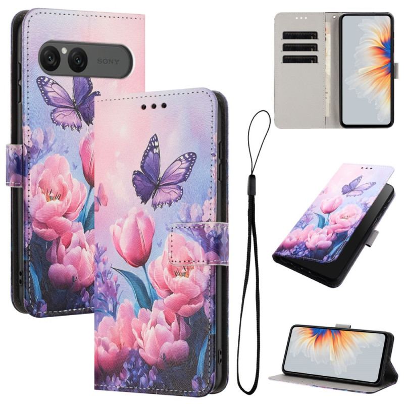 Housse Sony Xperia 10 VII Motif Floral Rose