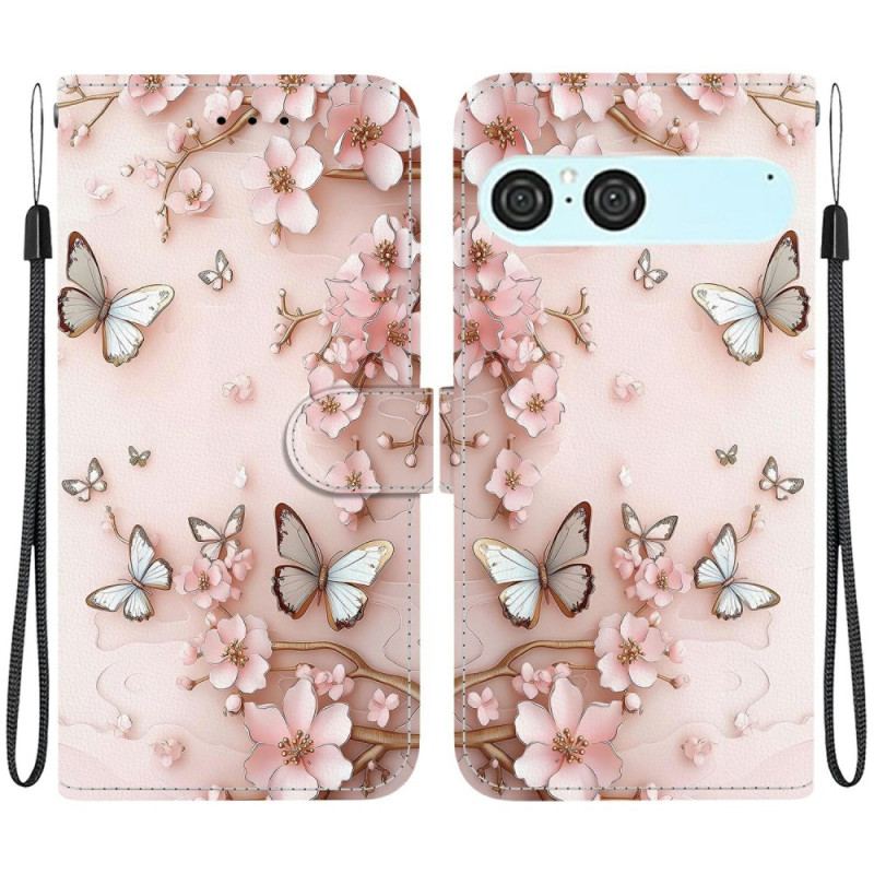 Housse Sony Xperia 10 VII Papillons Roses