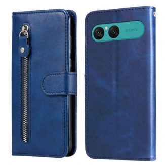 Housse Sony Xperia 10 VII Poche Zippée