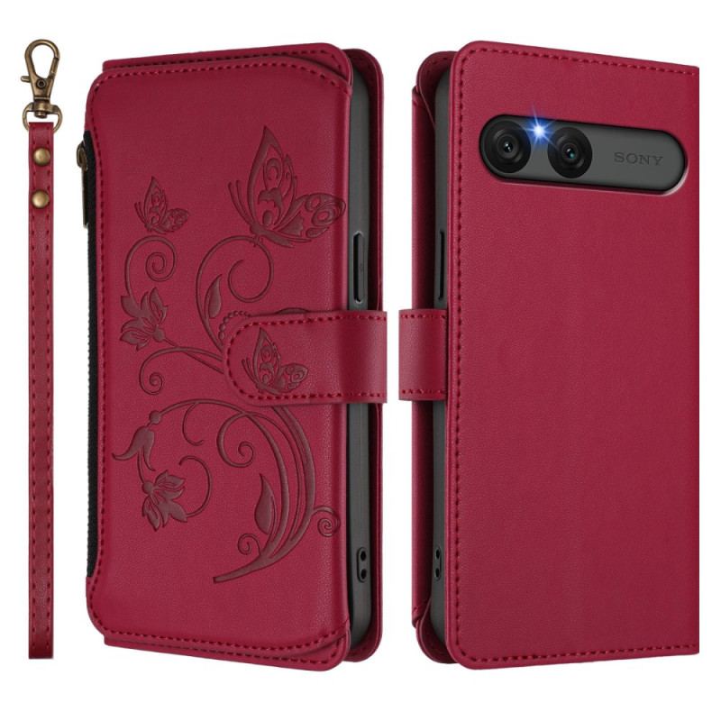 Housse Sony Xperia 10 VII Portefeuille RFID Floral