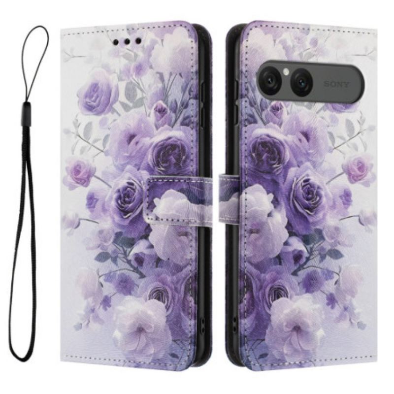 Housse Sony Xperia 10 VII Roses Violettes