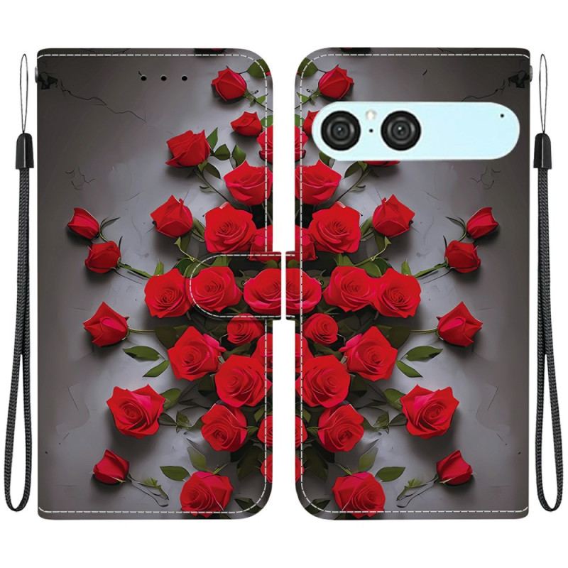 Housse Xperia 10 VII Roses Rouges